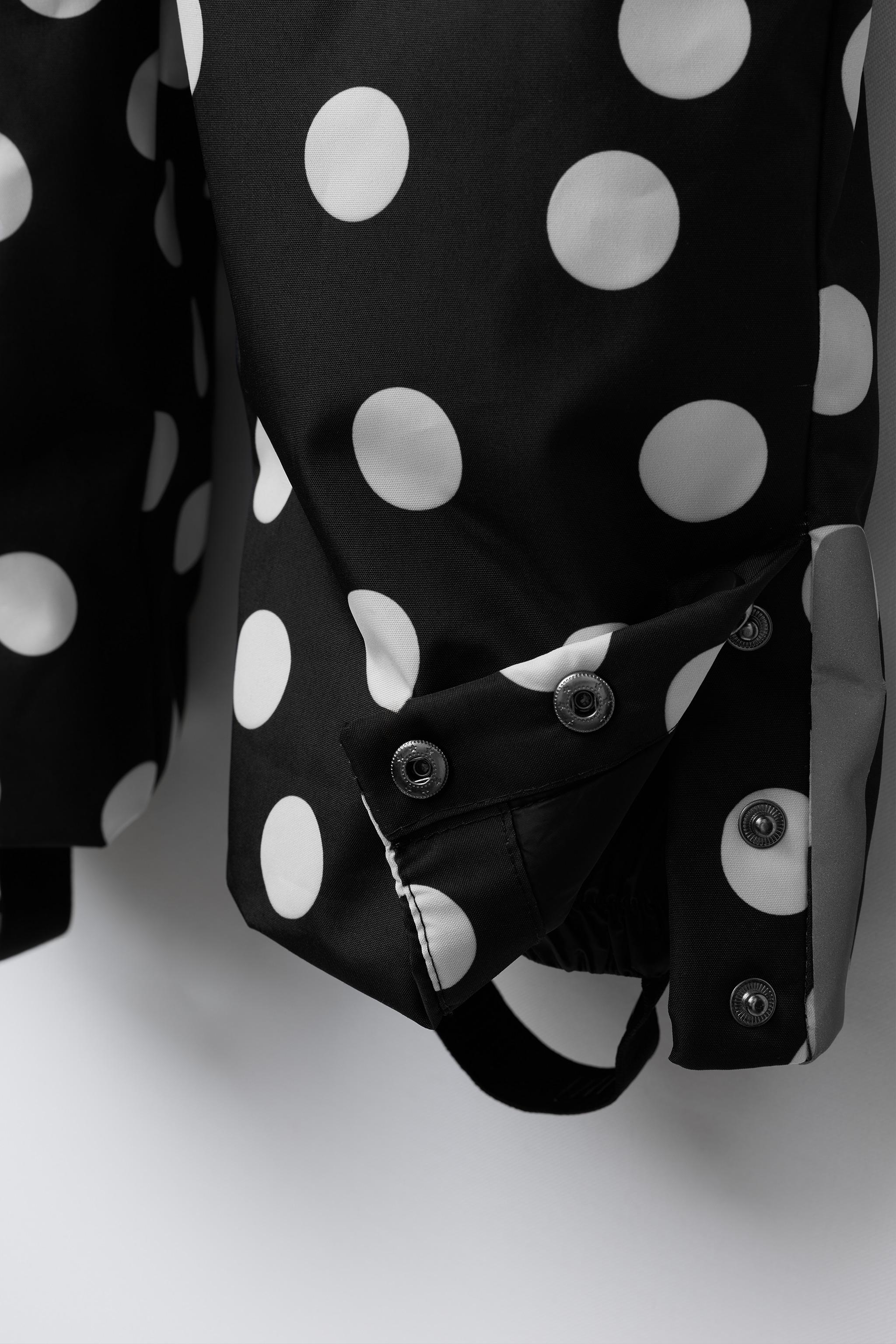WATER-RESISTANT AND WINDPROOF POLKA DOT OVERALLS